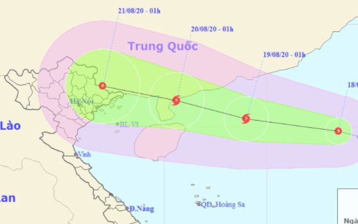 Áp thấp nhiệt đới vào Biển Đông đang mạnh lên thành bão