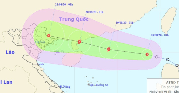 Áp thấp nhiệt đới vào Biển Đông đang mạnh lên thành bão - Ảnh 1.
