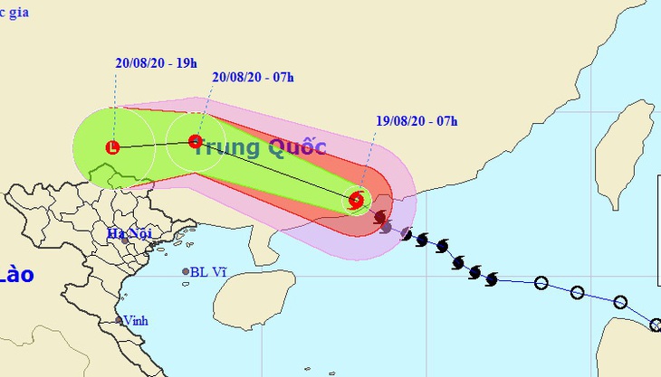 Bão số 4 vào đất liền Trung Quốc, miền Bắc nhiều nơi mưa lớn, nguy cơ lũ quét - Ảnh 1.