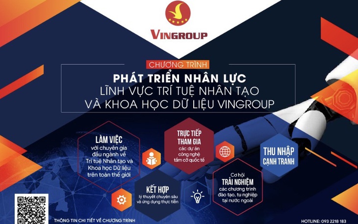 Vingroup đào tạo kỹ sư trí tuệ nhân tạo và khoa học dữ liệu