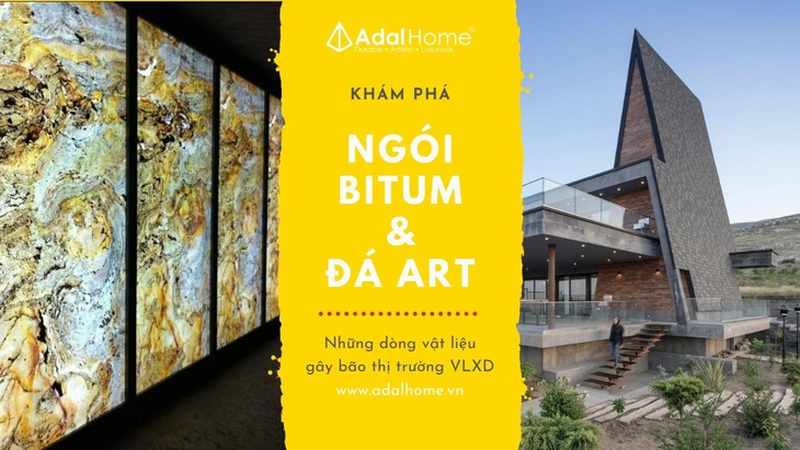 Vật liệu xây dựng độc lạ: ngói bitum phủ đá - đá Art ốp tường - Ảnh 1.