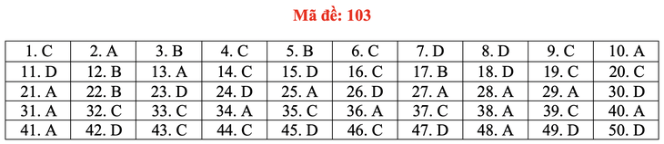 Gợi ý bài giải môn toán thi tốt nghiệp THPT 2020 - đủ 24 mã đề - Ảnh 8.