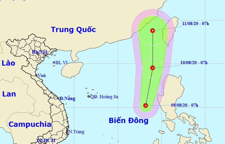 Biển Đông áp thấp nhiệt đới, TP.HCM, Nam Bộ mưa dông - Ảnh 1.