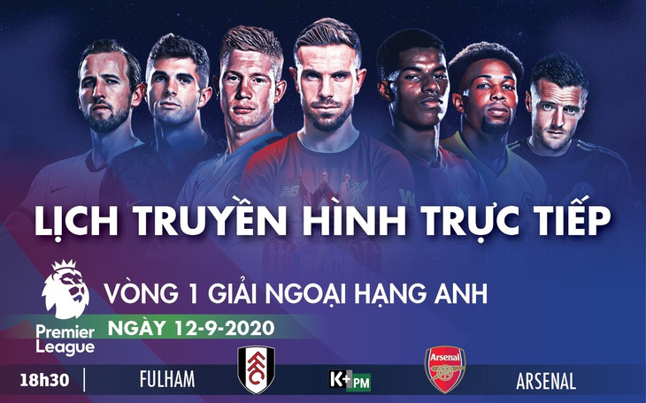 Lịch trực tiếp ngày khai mạc Premier League: Tâm điểm Arsenal, Liverpool