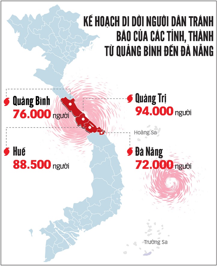 Trưa nay 18-9, bão đổ bộ vào Quảng Bình - Quảng Nam - Ảnh 2. Trưa nay 18-9, bão đổ bộ vào Quảng Bình - Quảng Nam - Ảnh 2.