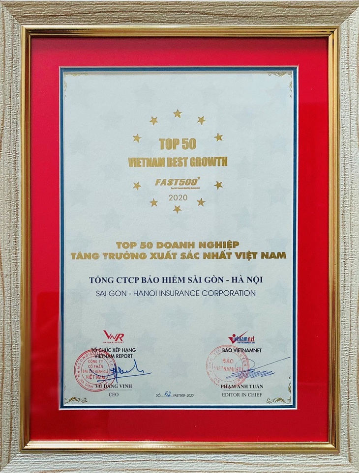 BSH lọt Top 50 doanh nghiệp tăng trưởng xuất sắc nhất Việt Nam - Ảnh 1. BSH lọt Top 50 doanh nghiệp tăng trưởng xuất sắc nhất Việt Nam - Ảnh 1.