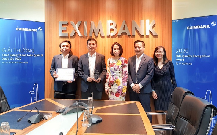 Eximbank nhận giải thưởng thanh toán quốc tế xuất sắc