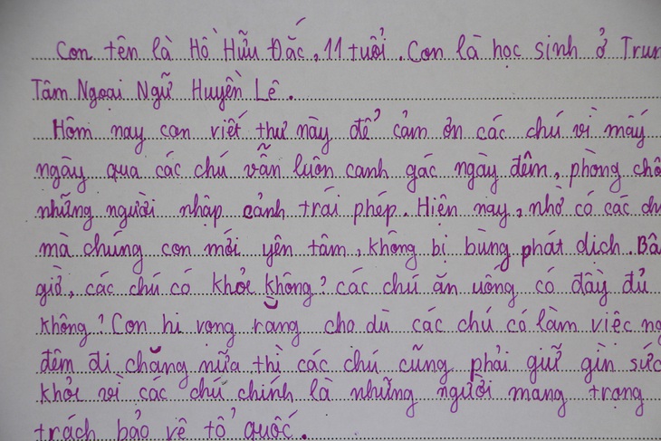 268 cánh thư của bạn nhỏ gửi lính biên cương - Ảnh 2.