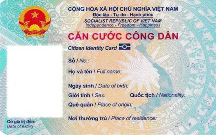 Thẻ căn cước công dân gắn chip chính thức có hình dáng cụ thể ra sao?