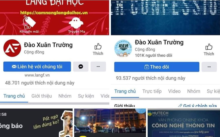 Hàng chục fanpage confession trường đại học bị hacker đổi tên thành Đào Xuân Trường