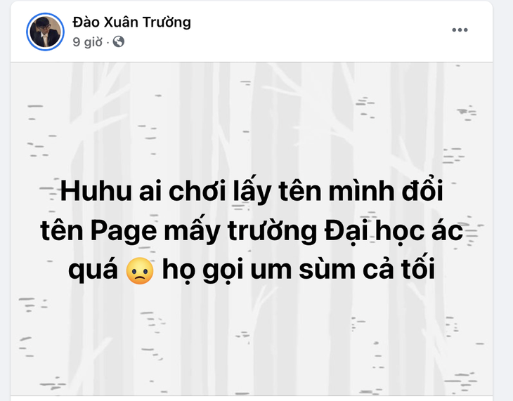 Hàng chục fanpage confession trường đại học bị hacker đổi tên thành Đào Xuân Trường - Ảnh 2.