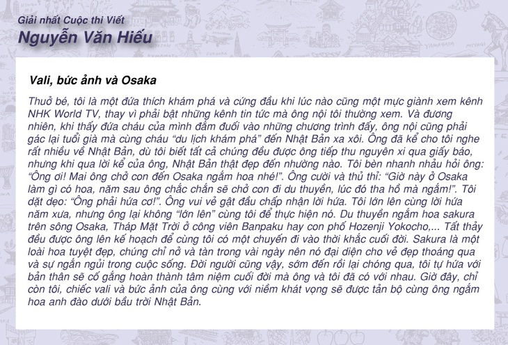 Trao giải cuộc thi ảnh và viết chủ đề Nhật Bản tôi yêu - Ảnh 4.