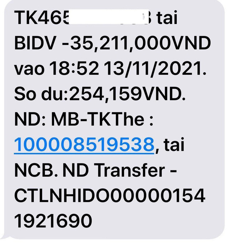 Nhận tin nhắn lừa đảo về tiền hỗ trợ thất nghiệp, bị rút sạch tài khoản - Ảnh 1.