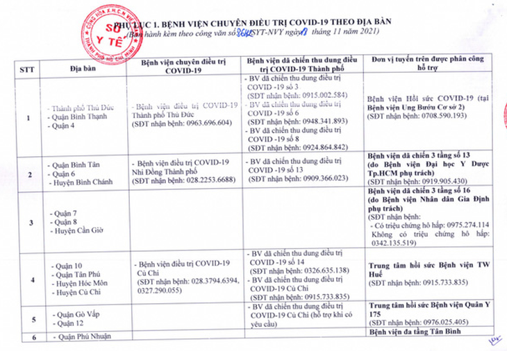 TP.HCM chia các bệnh viện thành 8 cụm tiếp nhận điều trị COVID-19 khi số ca mắc tăng - Ảnh 2.