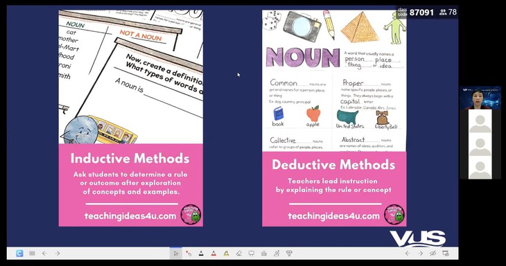 Tìm hiểu cách VUS tổ chức giờ dạy ngữ pháp online vui nhộn - Ảnh 1.