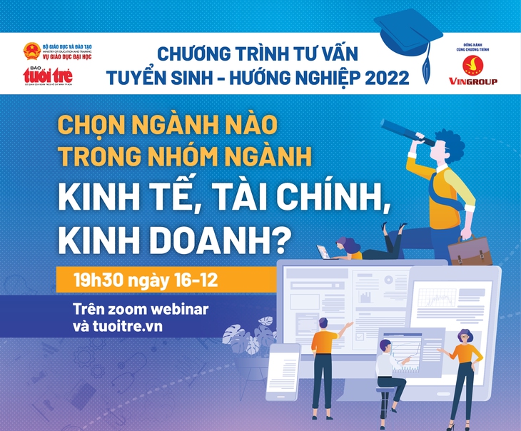 Tư vấn trực tuyến giải đáp thắc mắc về tuyển sinh nhóm ngành kinh tế - Ảnh 1.