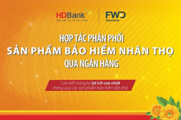 HDBank và FWD Việt Nam bắt tay phân phối sản phẩm bảo hiểm qua ngân hàng - Ảnh 1.