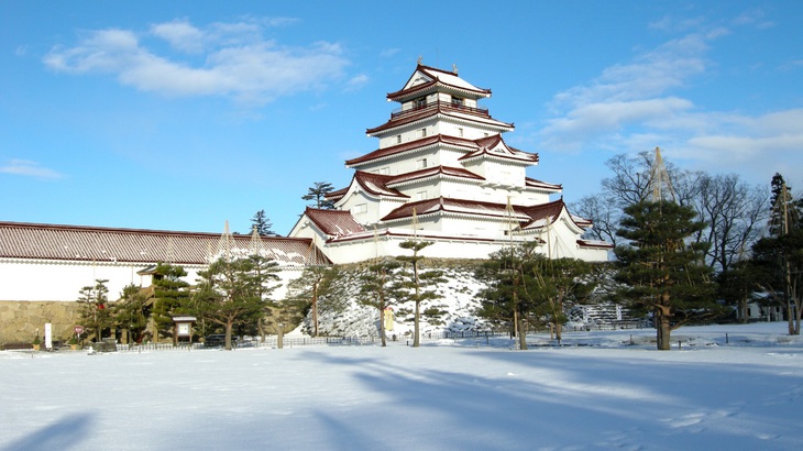 Vẻ đẹp bốn mùa của lâu đài Tsuruga, Fukushima - Ảnh 1.