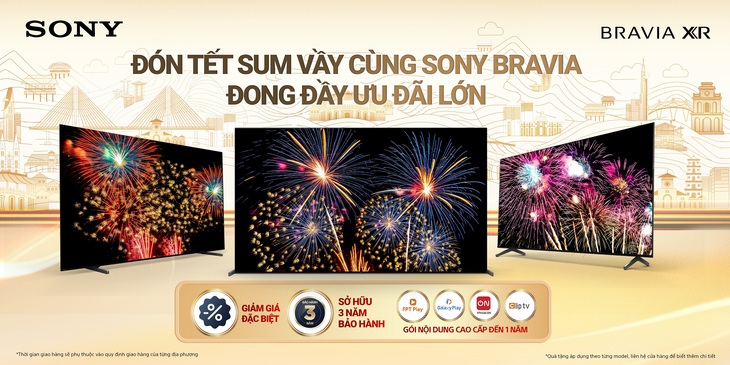 Sony giới thiệu chương trình Tết sum vầy cùng Sony - Đong đầy ưu đãi lớn - Ảnh 1. Sony giới thiệu chương trình Tết sum vầy cùng Sony - Đong đầy ưu đãi lớn - Ảnh 1.