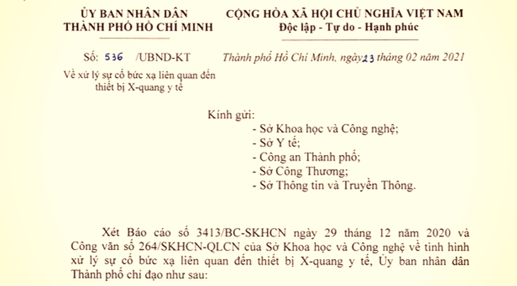 Truy tìm thiết bị X-quang nghi gây bức xạ làm 4 người sửa máy viêm loét đùi - Ảnh 1.