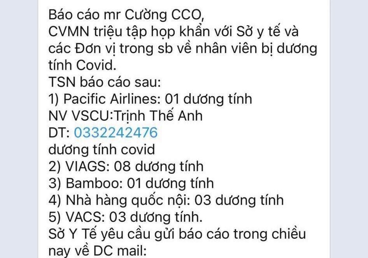 TP.HCM họp khẩn về 20 ca nhiễm COVID-19 trong sân bay là tin giả - Ảnh 1.