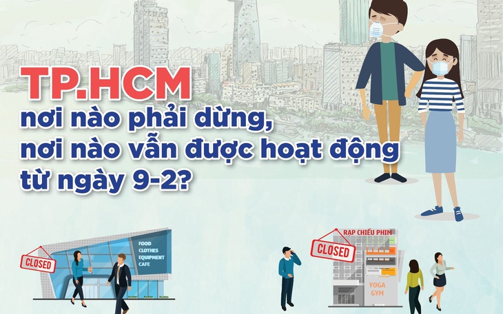 TP.HCM: Nơi nào dừng, nơi nào vẫn hoạt động từ trưa 9-2?