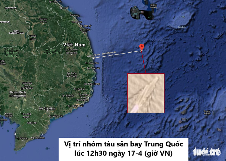 Tàu sân bay Trung Quốc tiến xuống nam Biển Đông - Ảnh 2.