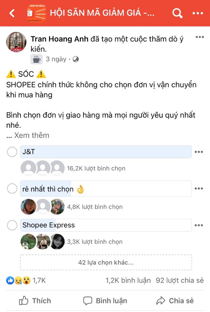 J&T Express được bình chọn là đơn vị giao hàng yêu thích trên sàn Shopee - Ảnh 1.