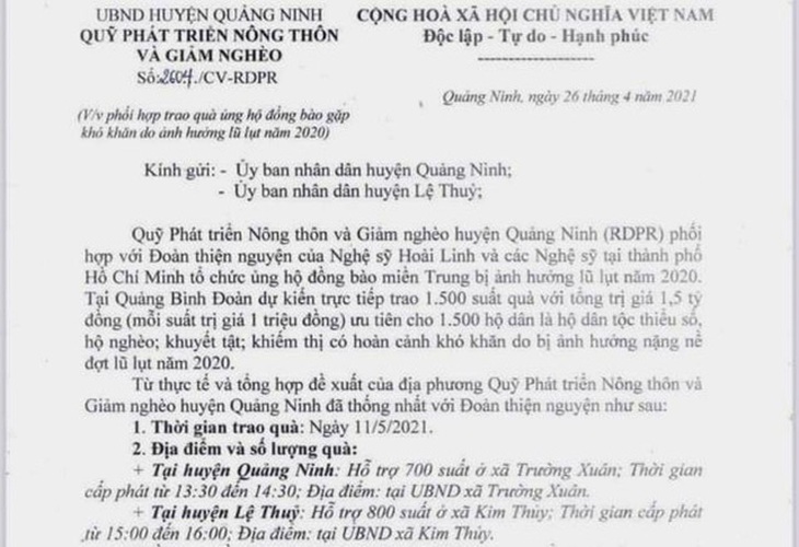 Hoài Linh đã hỗ trợ 500 triệu ở Quảng Nam, lên kế hoạch từ thiện ở Quảng Bình? - Ảnh 4.