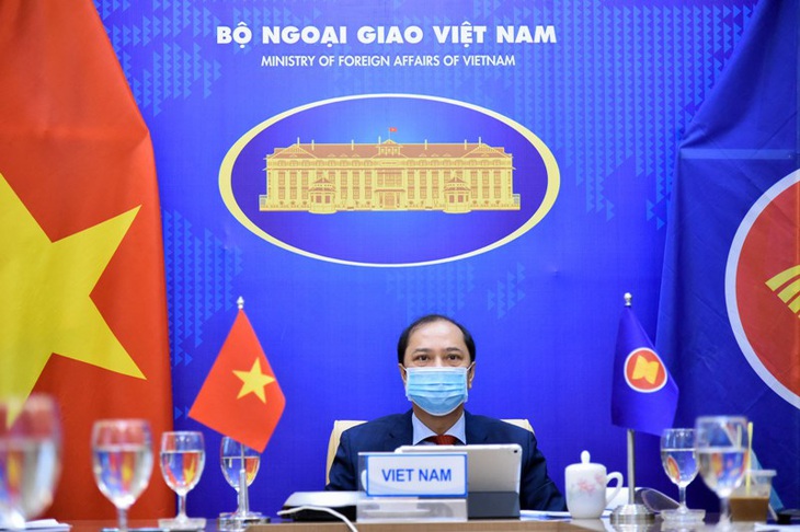 Mỹ và ASEAN khẳng định phối hợp, đóng góp duy trì hòa bình ở Biển Đông - Ảnh 1.