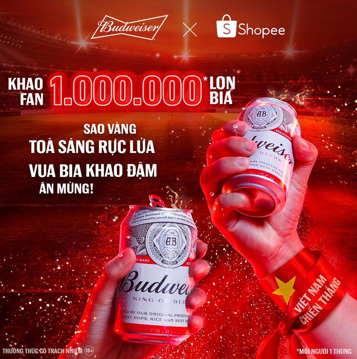 Budweiser cùng cổ động viên ăn mừng độc đáo - Ảnh 2.