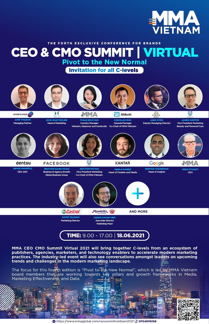 Điểm qua dàn diễn giả cực chất tại sự kiện MMA CEO & CMO Summit 2021 - Ảnh 2. Điểm qua dàn diễn giả cực chất tại sự kiện MMA CEO & CMO Summit 2021 - Ảnh 2.