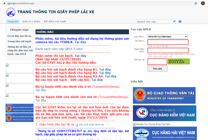 Đề nghị ngăn chặn trang thông tin điện tử giấy phép lái xe giả mạo - Ảnh 1.