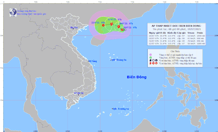 Áp thấp nhiệt đới trên Biển Đông có khả năng mạnh lên thành bão - Ảnh 1.