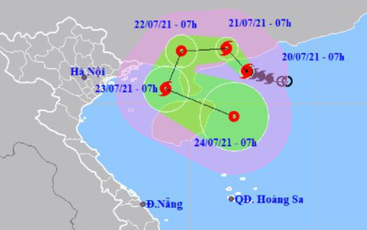 Bão số 3 di chuyển và đổi hướng liên tục, thời tiết diễn biến xấu