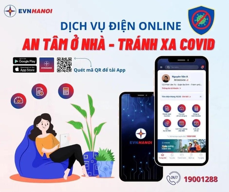 Chặn nguy cơ lây nhiễm COVID-19, ngồi nhà vẫn làm được thủ tục điện - Ảnh 1.