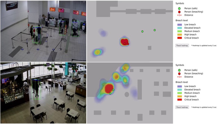 Hệ thống giám sát AI tại sân bay giúp đảm bảo giãn cách xã hội - Ảnh 1.