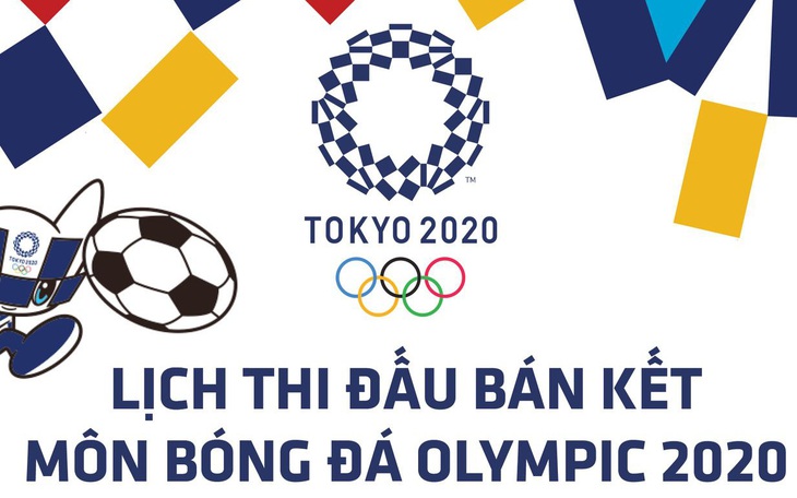 Lịch thi đấu bán kết bóng đá nam, nữ Olympic 2020