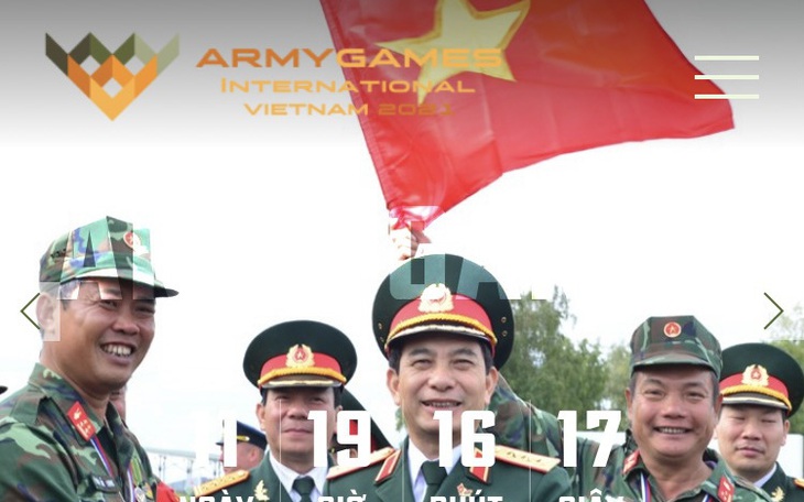 Website Army Games 2021 được xây dựng bằng 3 ngôn ngữ