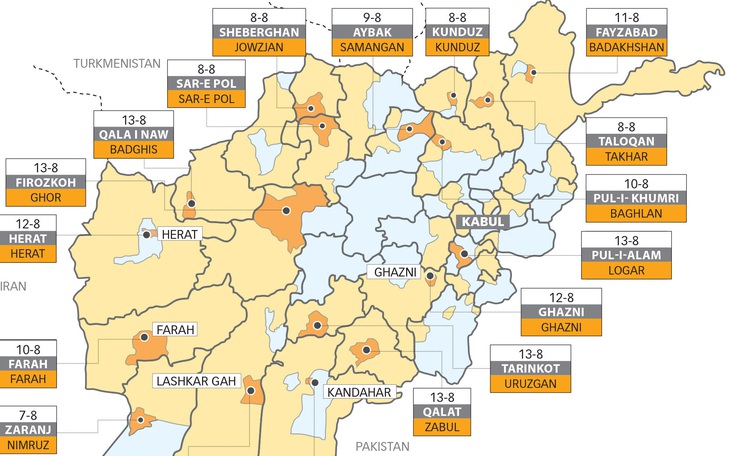 Taliban chiếm Mazar-i-Sharif, gần như kiểm soát hoàn toàn Afghanistan