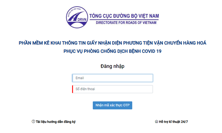 Đổi địa chỉ cấp giấy nhận diện phương tiện vận tải hàng hóa có mã QR - Ảnh 1.