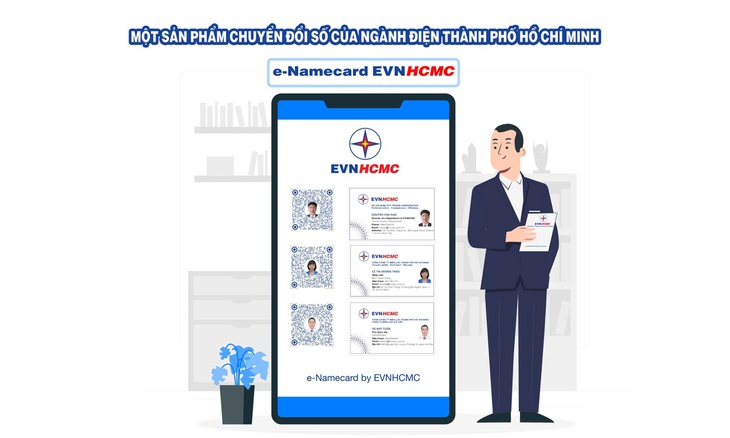 EVNHCMC số hóa hoạt động giao tiếp với danh thiếp điện tử - Ảnh 1.