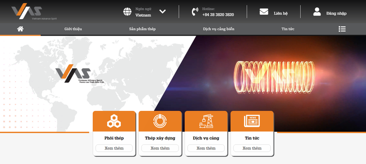 VAS Group ra mắt giao diện website mới - Ảnh 1.