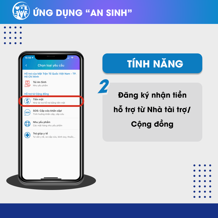 TP.HCM: Ra mắt ứng dụng An sinh tiếp nhận yêu cầu hỗ trợ xe cấp cứu, thuốc men, nhu yếu phẩm... - Ảnh 4.