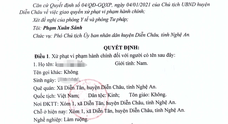 5 người bị phạt 50 triệu đồng vì tụ tập... uống nước trà - Ảnh 1.