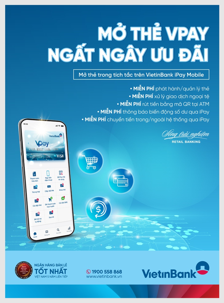 Mở thẻ VPAY - Ngất ngây ưu đãi - Ảnh 1. Mở thẻ VPAY - Ngất ngây ưu đãi - Ảnh 1.