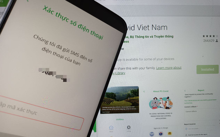 Người dùng phản ánh app PC-COVID ‘quay đều cả buổi’