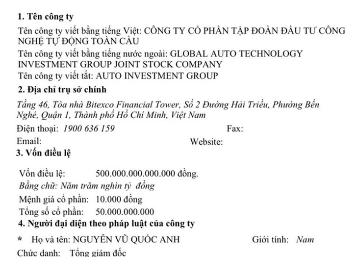 Siêu doanh nghiệp 500.000 tỉ đồng giải thể vì cổ đông không góp đủ vốn - Ảnh 1.