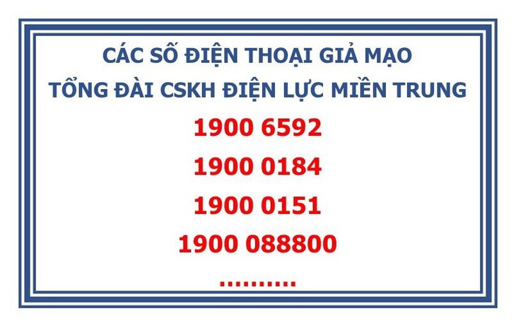 Lập 4 đầu số giả tổng đài ngành điện để lừa thu phí với giá cắt cổ - Ảnh 1.