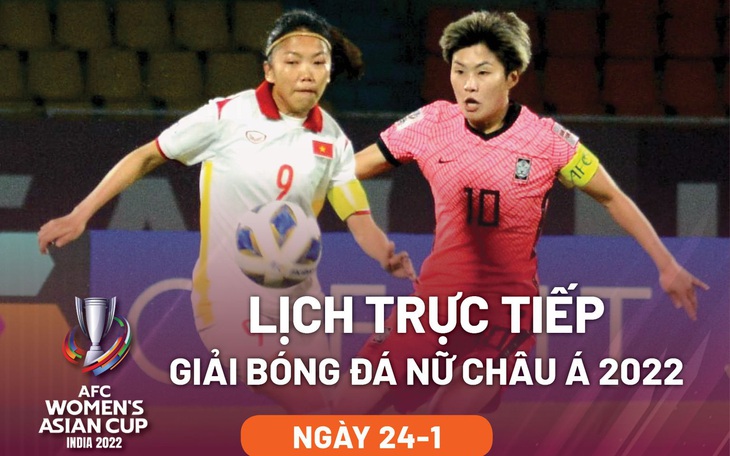 Lịch trực tiếp Giải bóng đá nữ châu Á 2022: Việt Nam - Nhật Bản